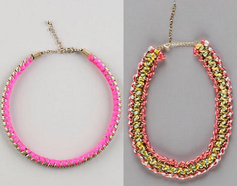 Moda primavera verano 2012 collares de Bershka