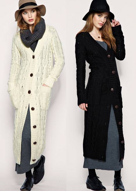 Chaquetas XL hasta el suelo