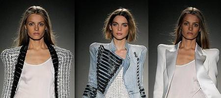 Raya al medio, desfile de Balmain Spring 