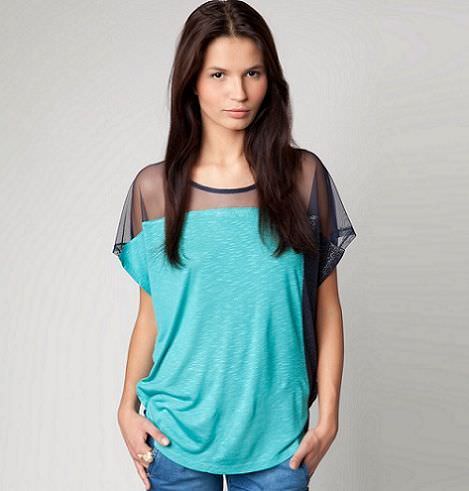 nueva ropa de bershka primavera camiseta combinada
