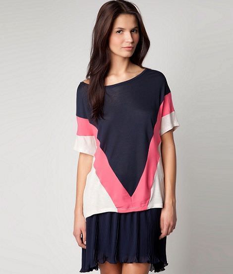 nueva ropa de bershka primavera camiseta tricolor