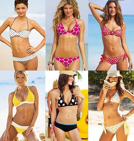 bikinis de lunares