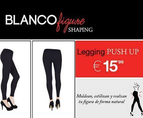 leggins push up de blanco