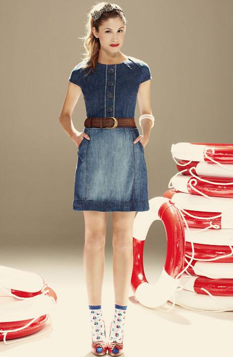 Blanco primavera , catálogo denim