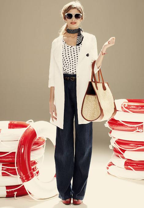 Blanco primavera , catálogo denim