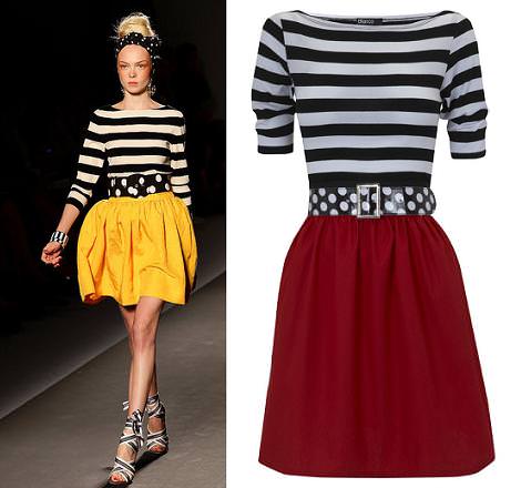 Blanco clona un vestido de Moschino Blanco clona un vestido de Moschino