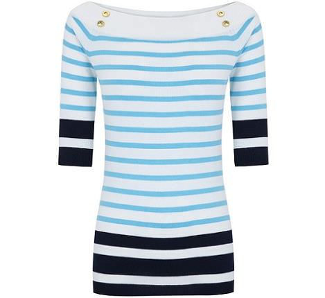 jersey navy de blanco para la primavera
