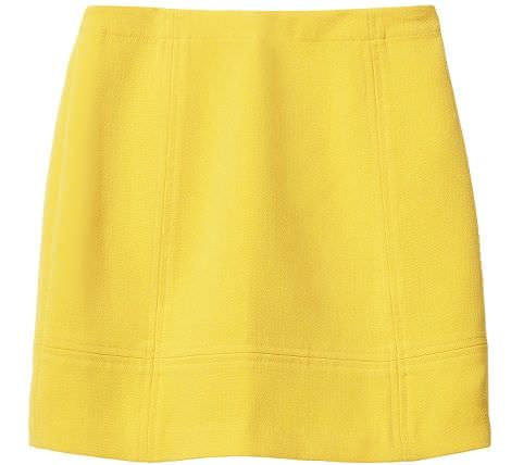falda amarilla de hm primavera 