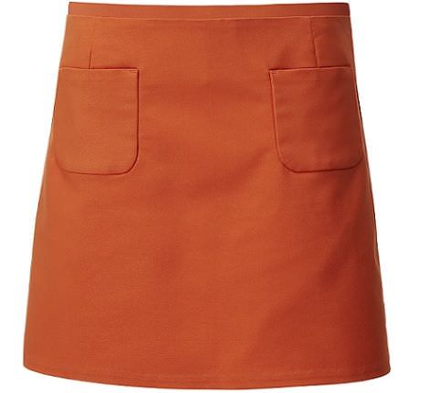 falda naranja de hm primavera 