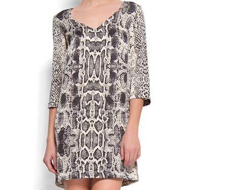 vestido piton de mango primavera 