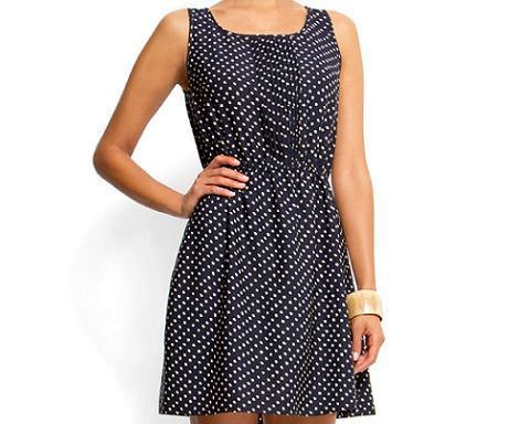 vestido de topos corto de mango primavera 