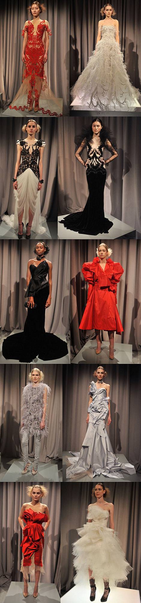 Vestidos de Marchesa otoño invierno  