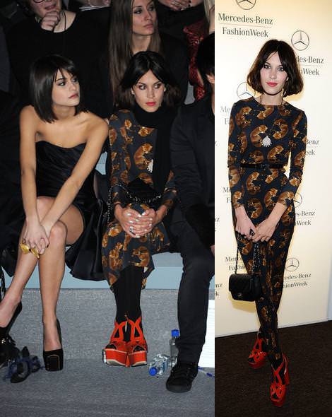 Alexa Chung en la New York Fashion Week