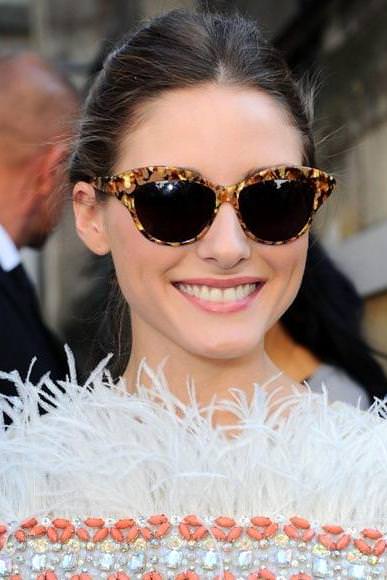 Olivia Palermo de front row con Giambattista Valli