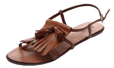 Sandalias con borlas