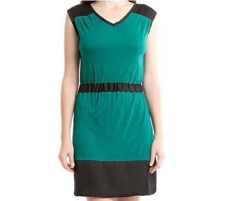 vestido verde de springfield