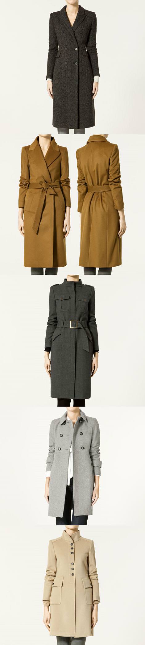 Nuevos abrigos de Zara (otoño invierno  )