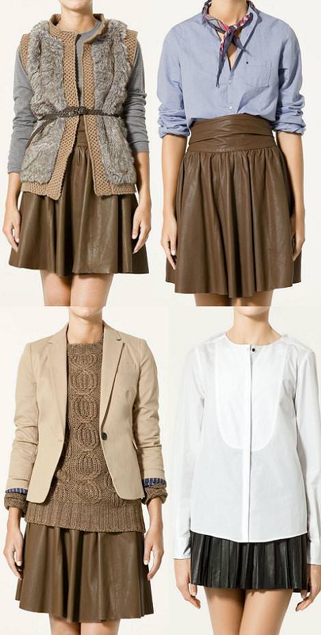 Faldas de cuero (otoño invierno ) Faldas de cuero (otoño invierno )