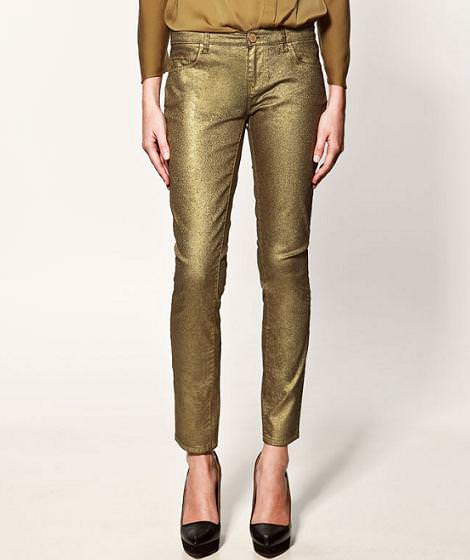 Ropa dorada de Zara