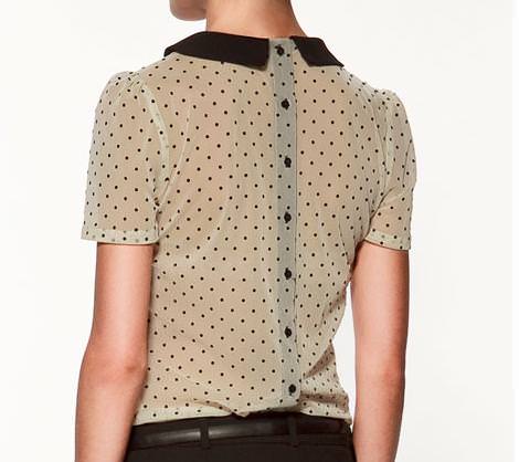 Blusas con cuello bebé de Zara
