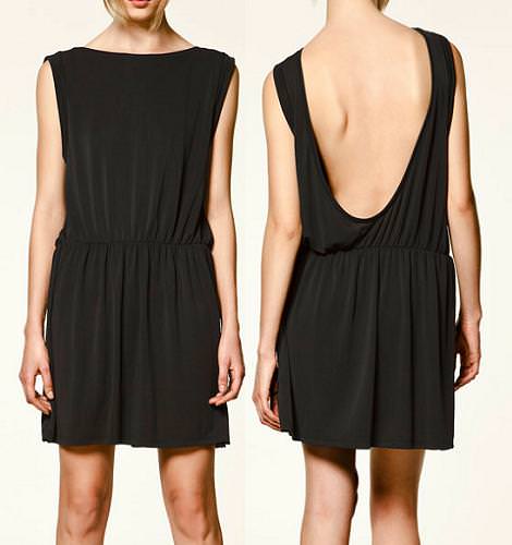 Vestido con escote en la espalda de Zara Trafaluc