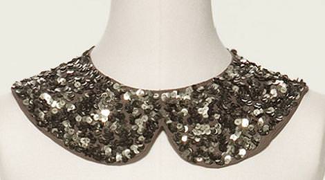 Cuello bebé de lentejuelas de Zara