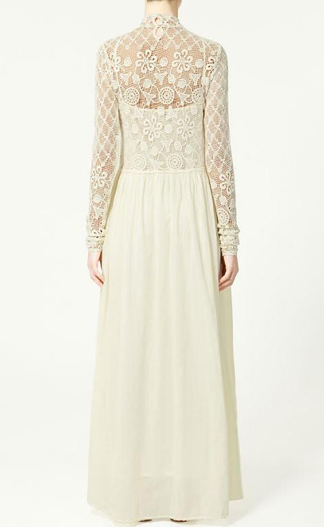 Vestido crochet de Zara