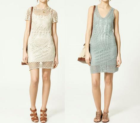 Vestidos de Zara de crochet Vestidos de Zara de crochet