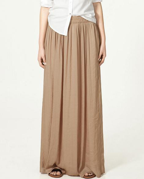 Faldas largas de Zara