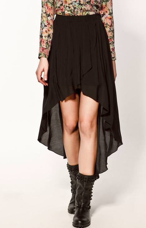 La nueva colección de Zara, falda largo desigual
