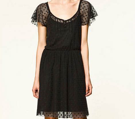 vestido plumeti de zara trafaluc