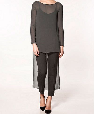 zara novedades top desigual