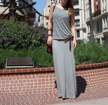 Vestidos y faldas largas, primavera 