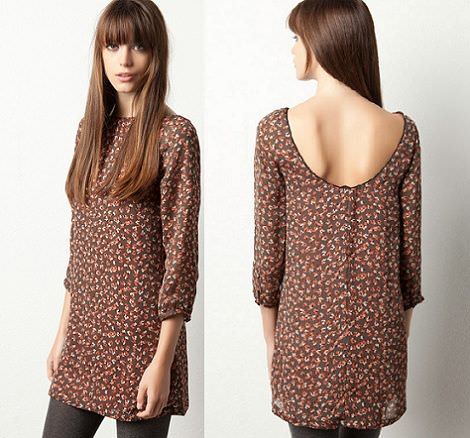 vestido de flores de pull and bear para la primavera