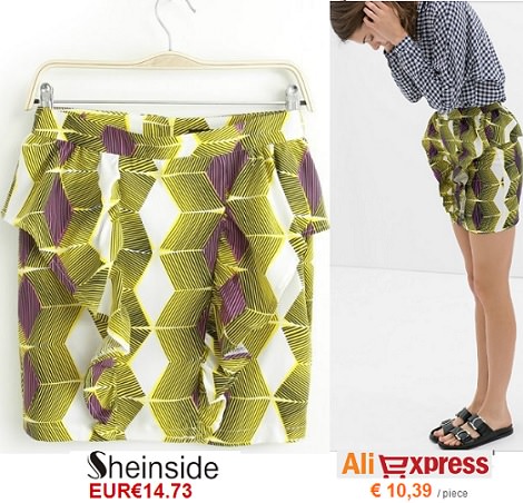 falda de Sheinside vs Aliexpress primavera verano 