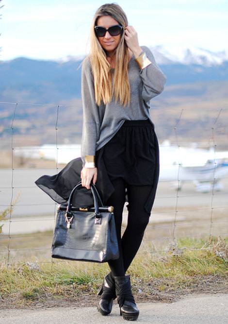 Street style de faldas asimétricas