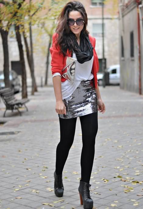 Street style con las tendencias de fiesta
