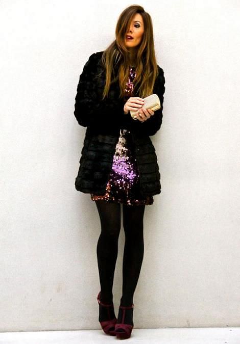 Street style y looks de fiesta para fin de año y Navidad