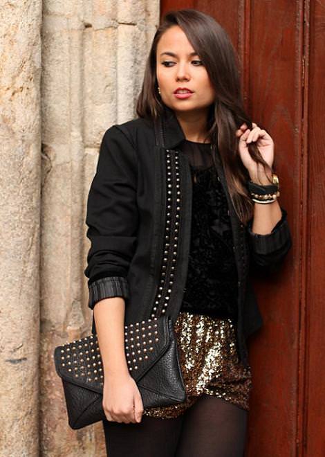 Street style y looks de fiesta para fin de año y Navidad
