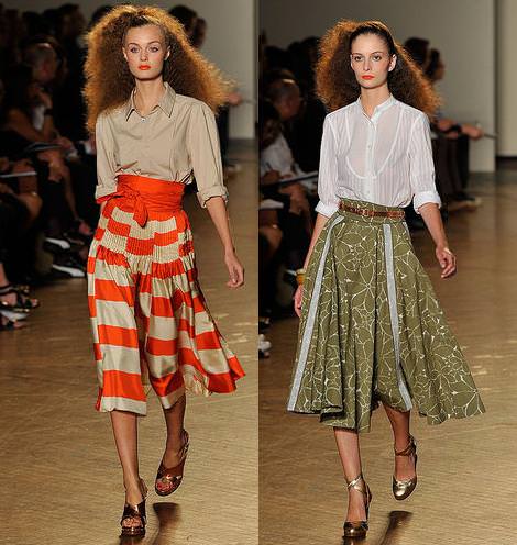 Faldas largas, moda primavera verano 