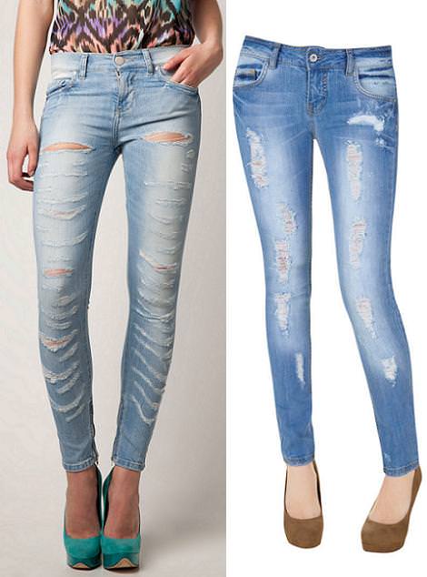 jeans rotos para primavera verano