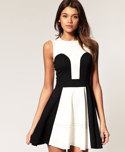 tendencia :vestidos black&white