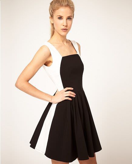 tendencia :vestidos black&white