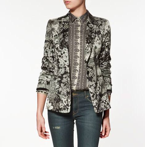 Tendencias! Blazers estampados de Zara