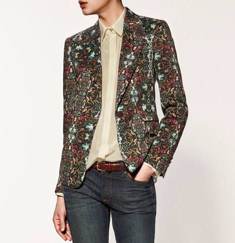 Tendencias! Blazers estampados de Zara