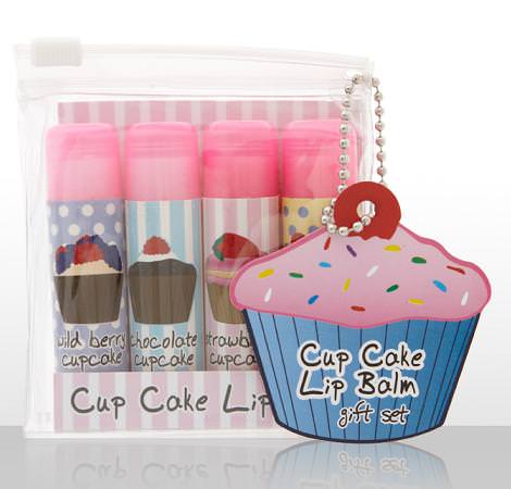 Maquillaje y labiales con forma de cupcakes Maquillaje y labiales con forma de cupcakes