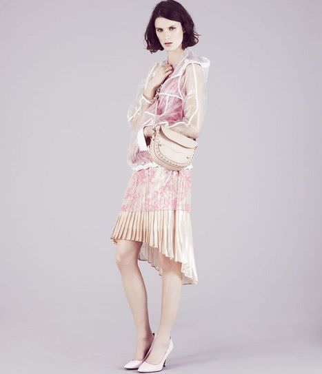 catalogo de topshop vestido asimetrico
