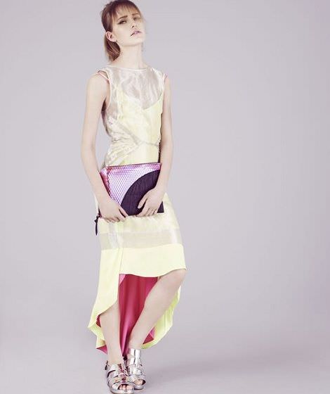 catalogo de topshop vestido asimetrico de gala