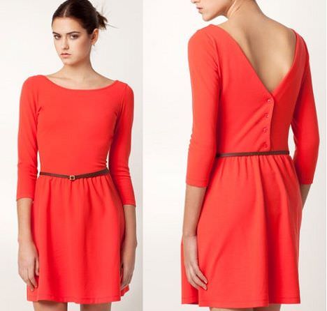 vestidos para fin de año de color rojo