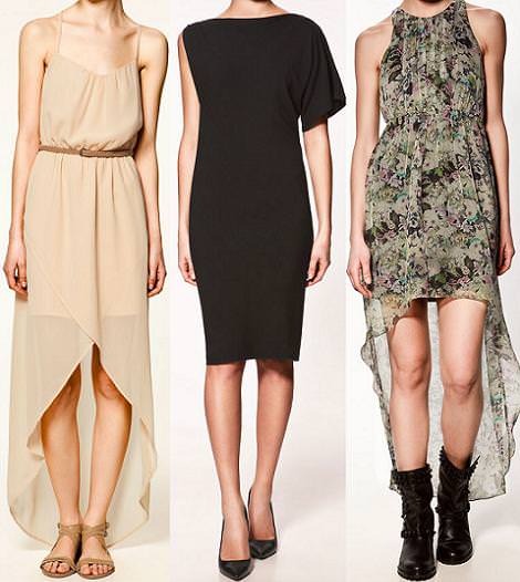 Vestidos asimétricos muy de moda